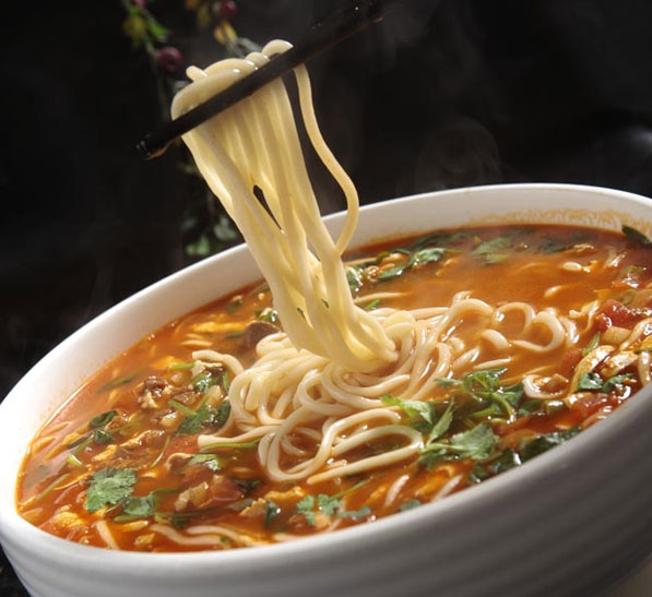 陜北特色美食之榆林子洲葷湯饸饹